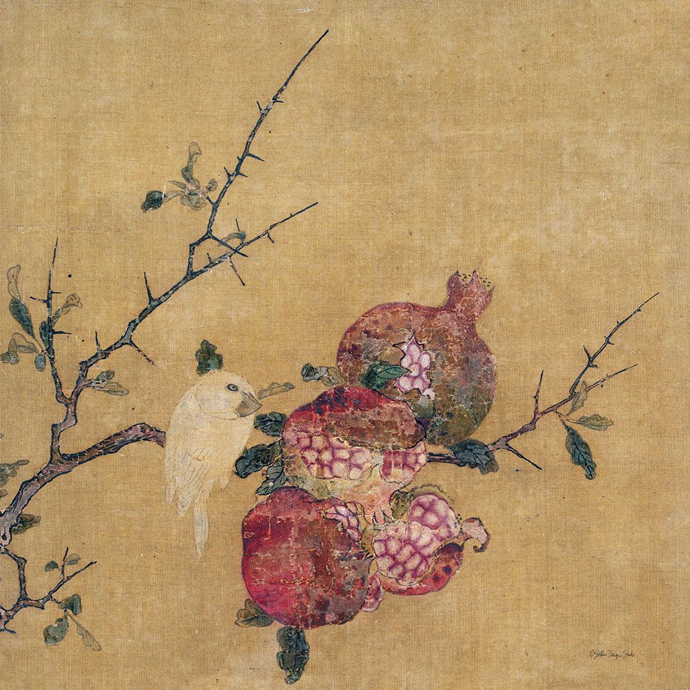 Pomegranate Branch art print by Stellar Design Studio for $57.95 CAD