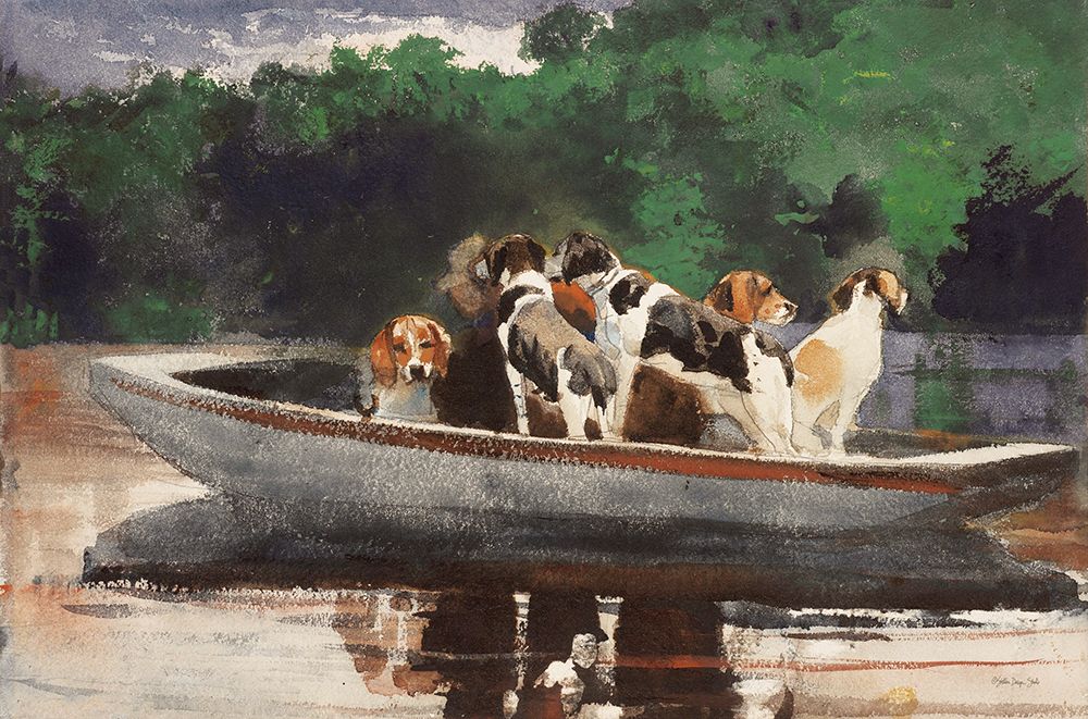 Pack of Hounds art print by Stellar Design Studio for $57.95 CAD