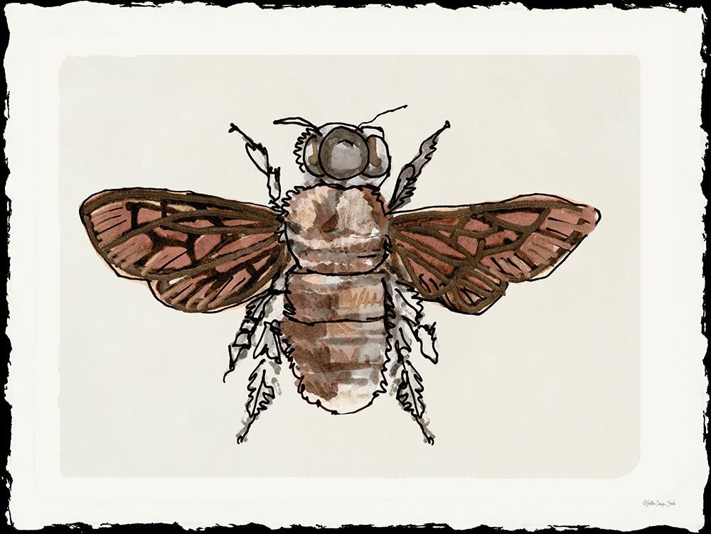 Bee Sketch 1 art print by Stellar Design Studio for $57.95 CAD