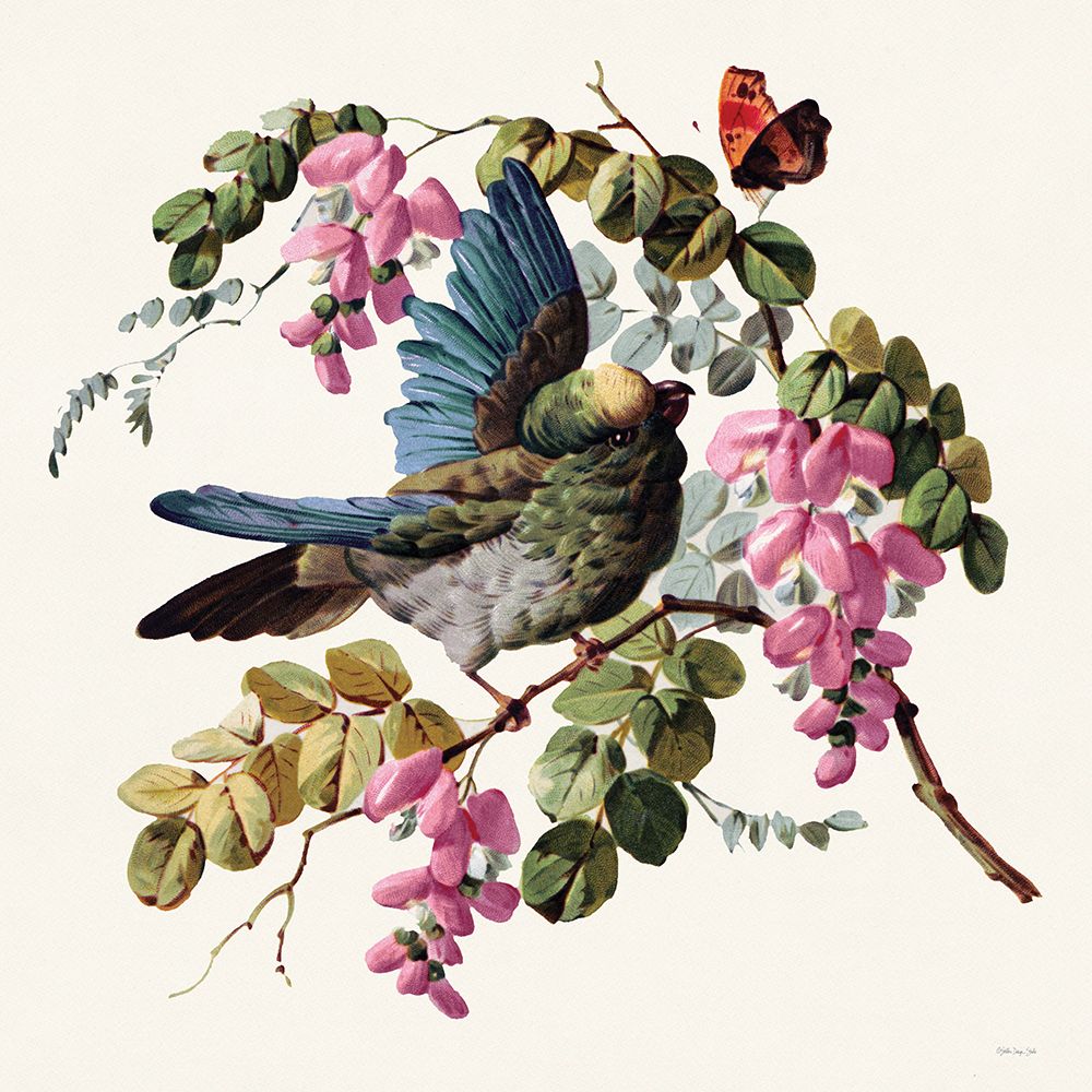 Parakeet on Branch 1 art print by Stellar Design Studio for $57.95 CAD