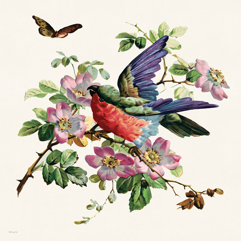 Parakeet on Branch 2 art print by Stellar Design Studio for $57.95 CAD
