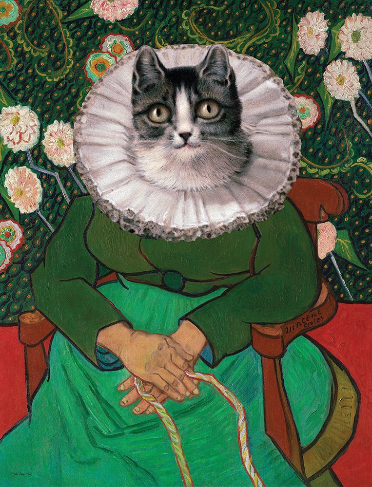 Cat Lady art print by Stellar Design Studio for $57.95 CAD