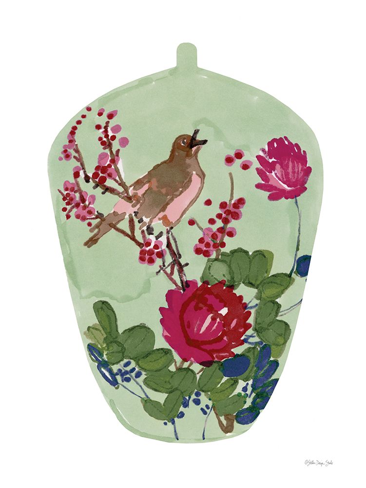 Secret Garden Vase 1 art print by Stellar Design Studio for $57.95 CAD