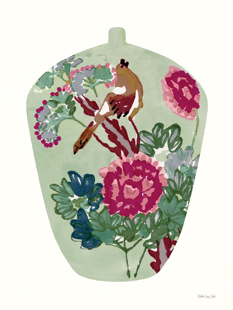 Secret Garden Vase 2 art print by Stellar Design Studio for $57.95 CAD