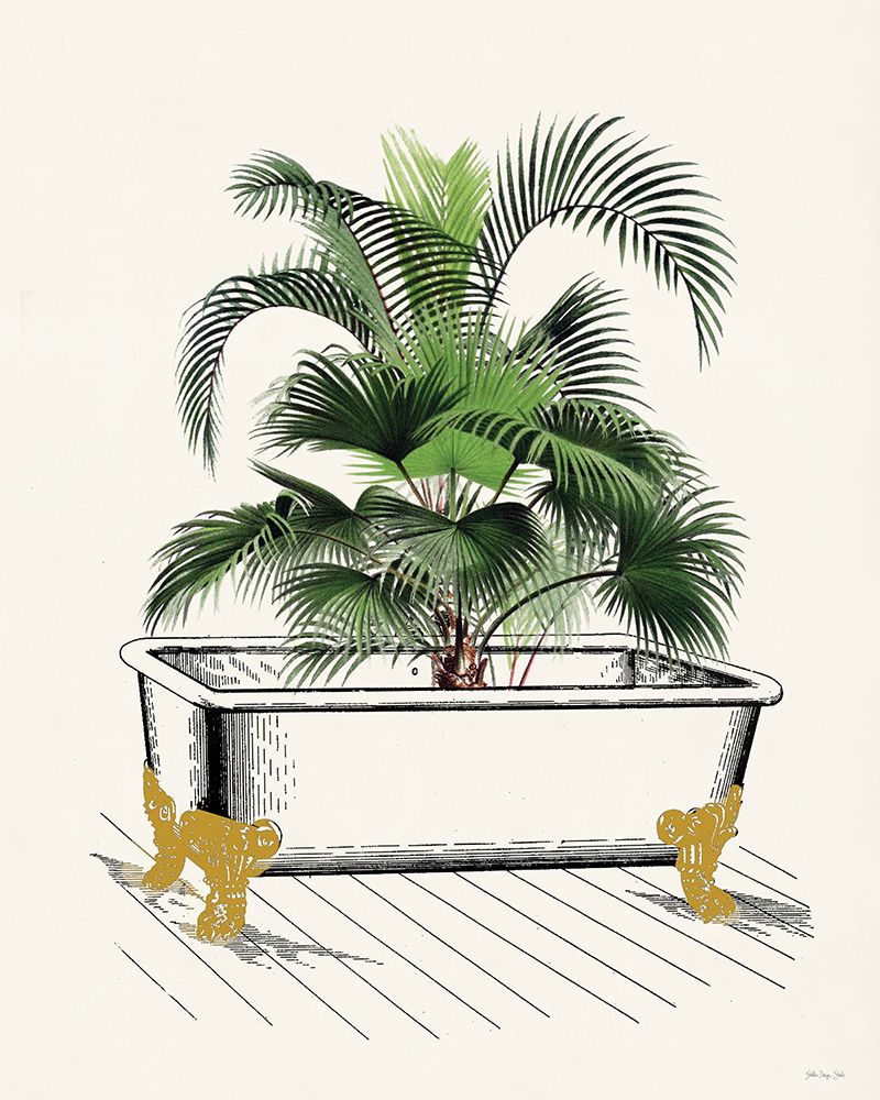 Bathtub Palms 2 art print by Stellar Design Studio for $57.95 CAD