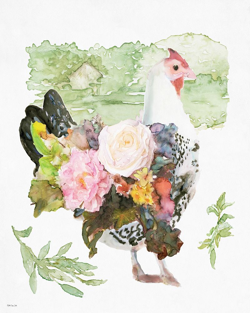 Garden Hen 1 art print by Stellar Design Studio for $57.95 CAD
