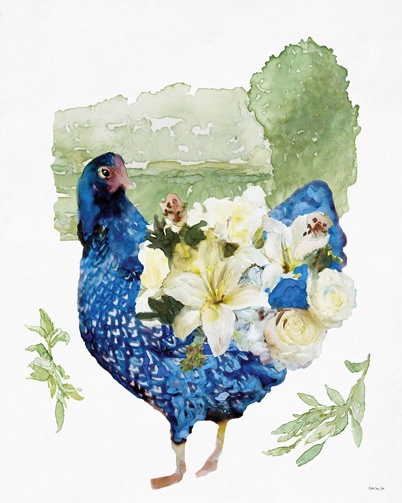 Garden Hen 2 art print by Stellar Design Studio for $57.95 CAD
