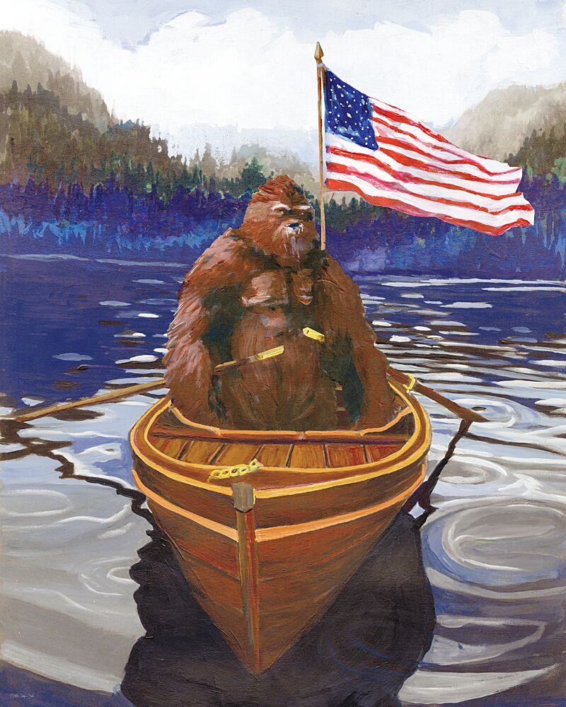 Bigfoots Rowing Adventure art print by Stellar Design Studio for $57.95 CAD