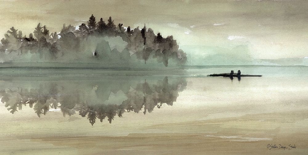 Lake Fishing I art print by Stellar Design Studio for $57.95 CAD