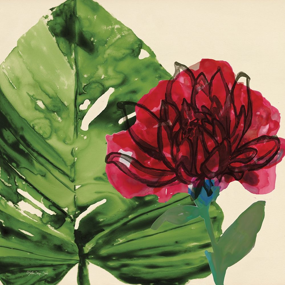 Tropical Floral 2 art print by Stellar Design Studio for $57.95 CAD