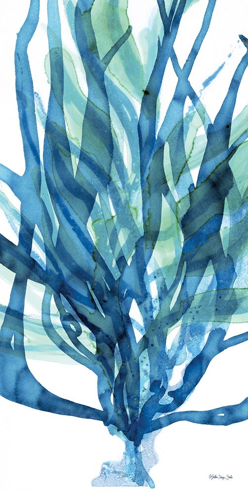 Soft Seagrass in Blue 1 art print by Stellar Design Studio for $57.95 CAD