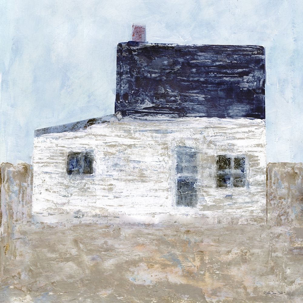 Oceanside Cottage art print by Stellar Design Studio for $57.95 CAD