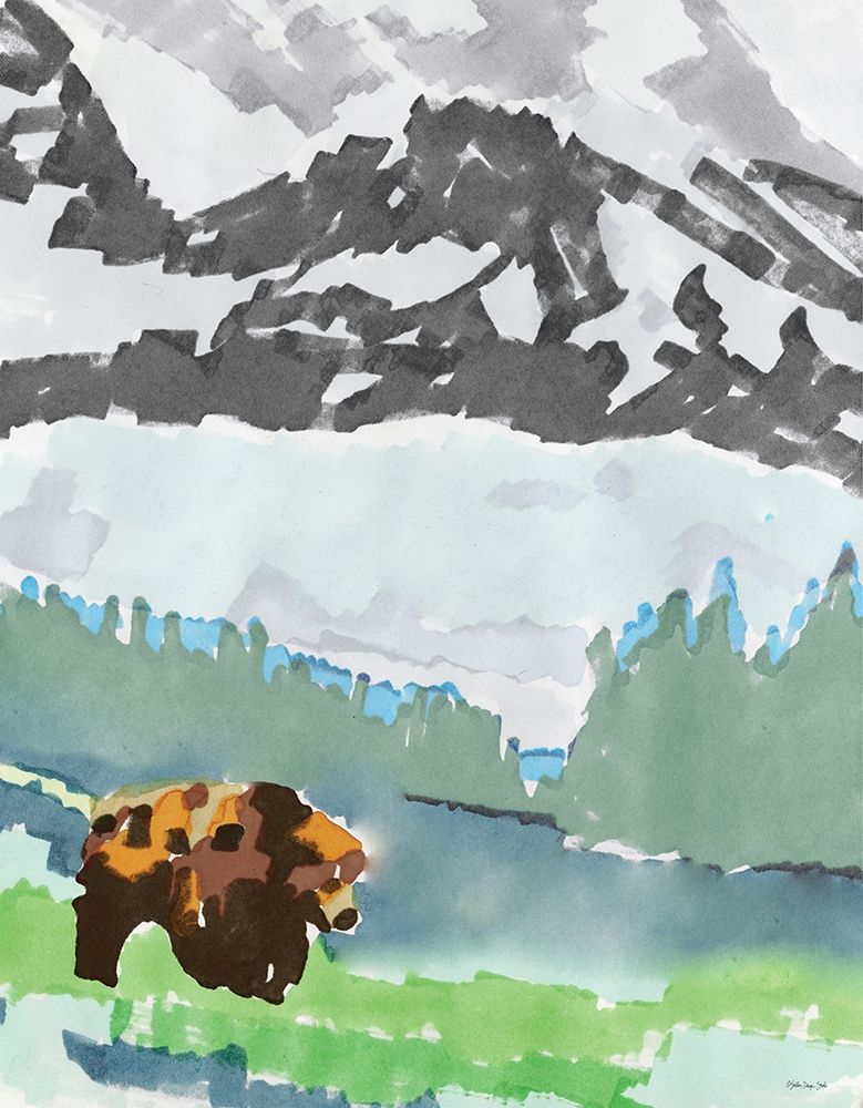 Mountain Grizzly 1 art print by Stellar Design Studio for $57.95 CAD