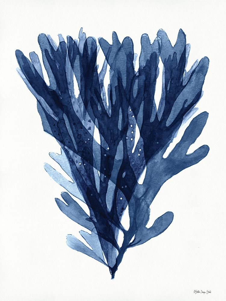 Transparent Indigo Sea Grass I art print by Stellar Design Studio for $57.95 CAD
