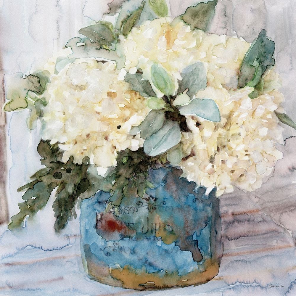 Country Basket of Blooms I art print by Stellar Design Studio for $57.95 CAD