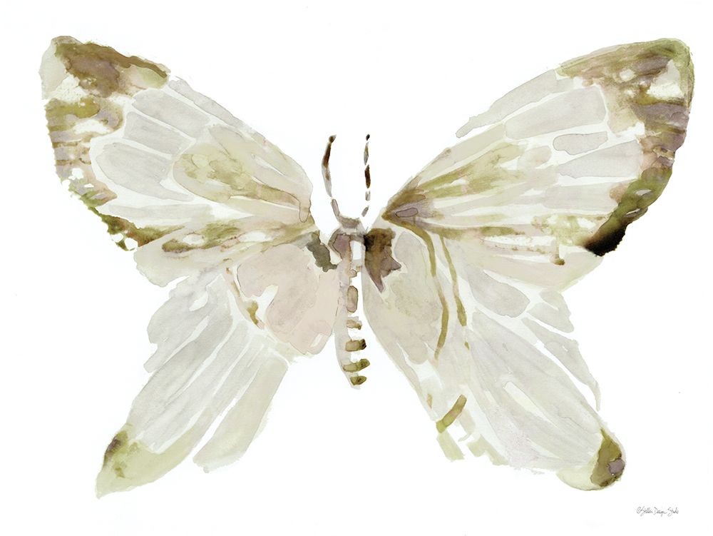 Neutral Butterfly I art print by Stellar Design Studio for $57.95 CAD