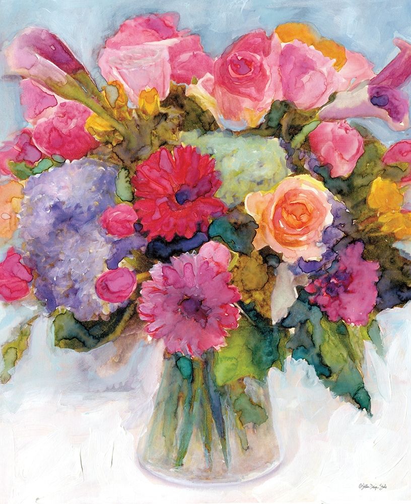 Dramatic Blooms 1 art print by Stellar Design Studio for $57.95 CAD