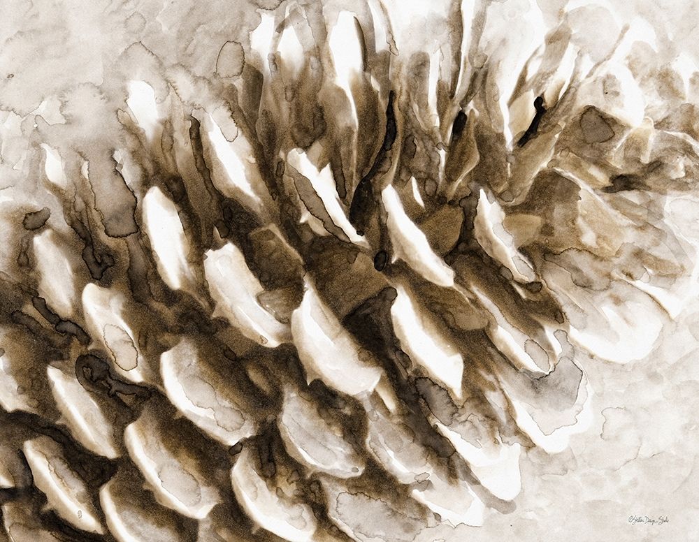 Snowy Pinecone art print by Stellar Design Studio for $57.95 CAD