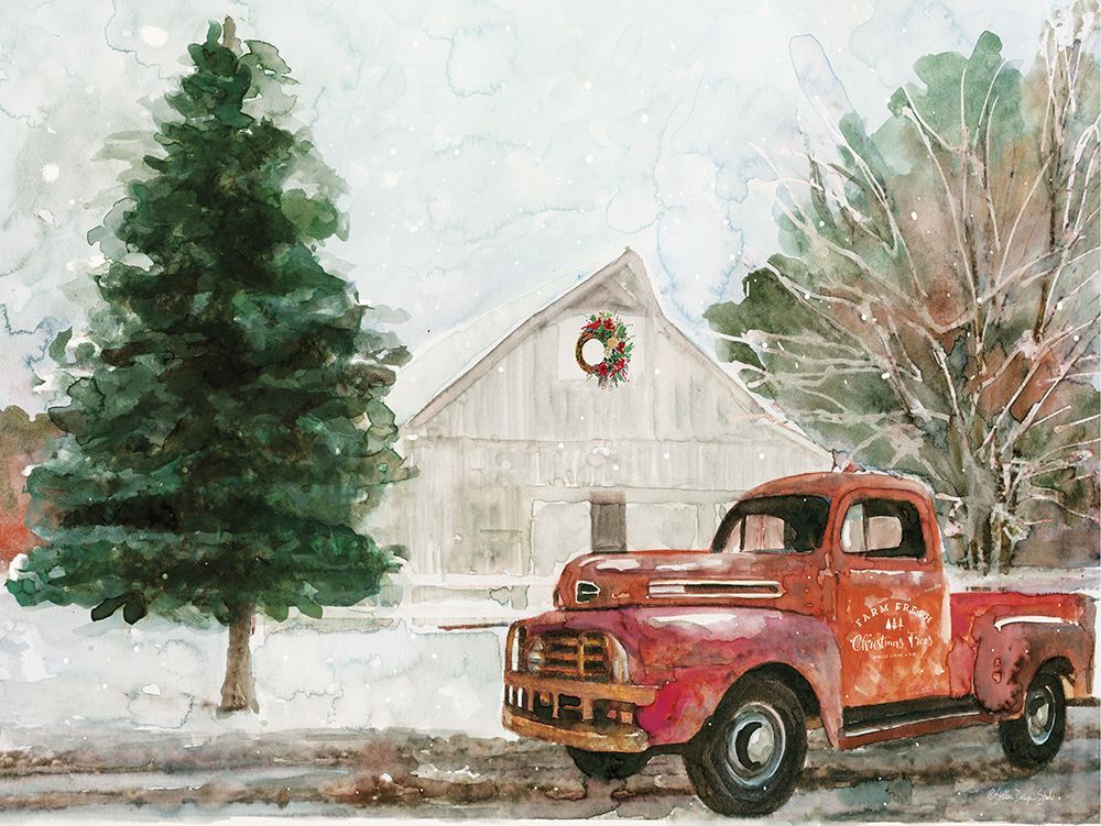Winter Barn art print by Stellar Design Studio for $57.95 CAD