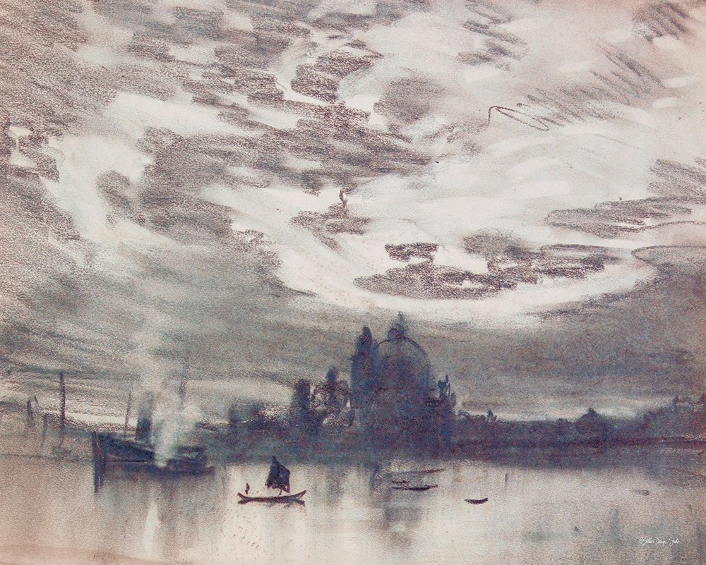 Moonlight Over Venice 1 art print by Stellar Design Studio for $57.95 CAD