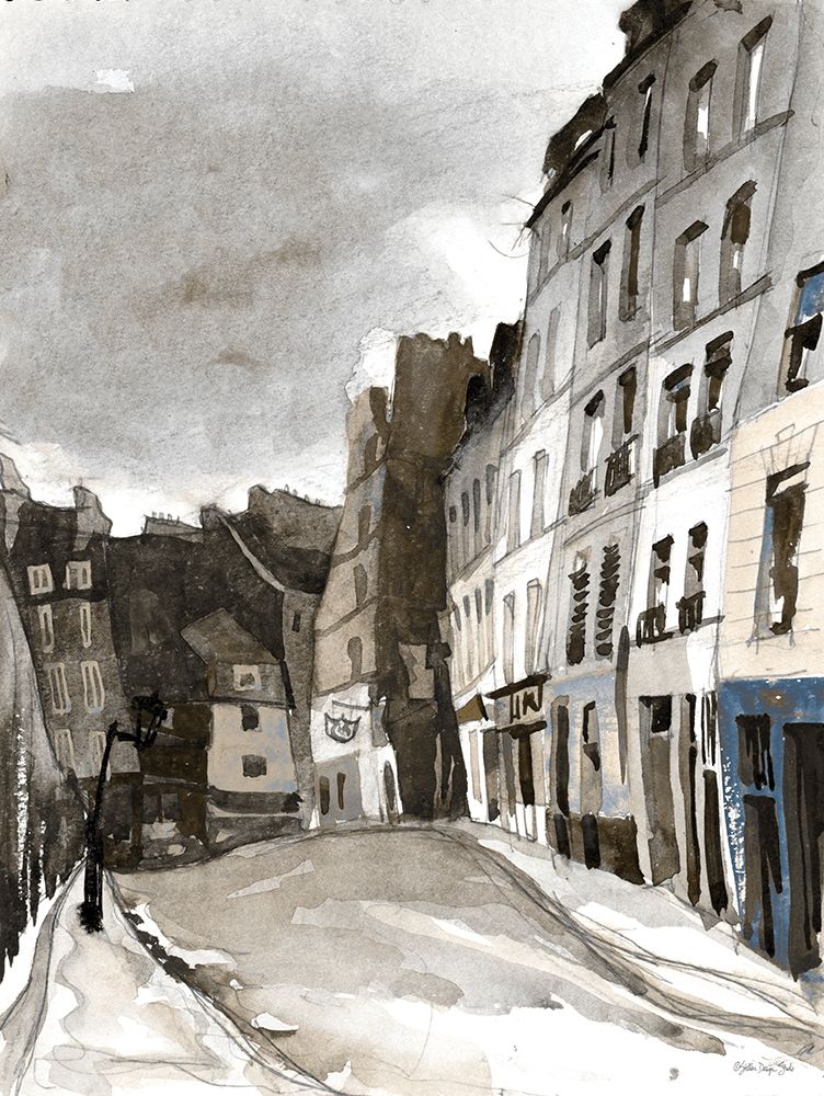 Paris Street 1 art print by Stellar Design Studio for $57.95 CAD