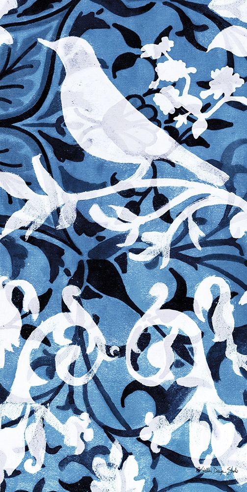 Cobalt Pattern II art print by Stellar Design Studio for $57.95 CAD