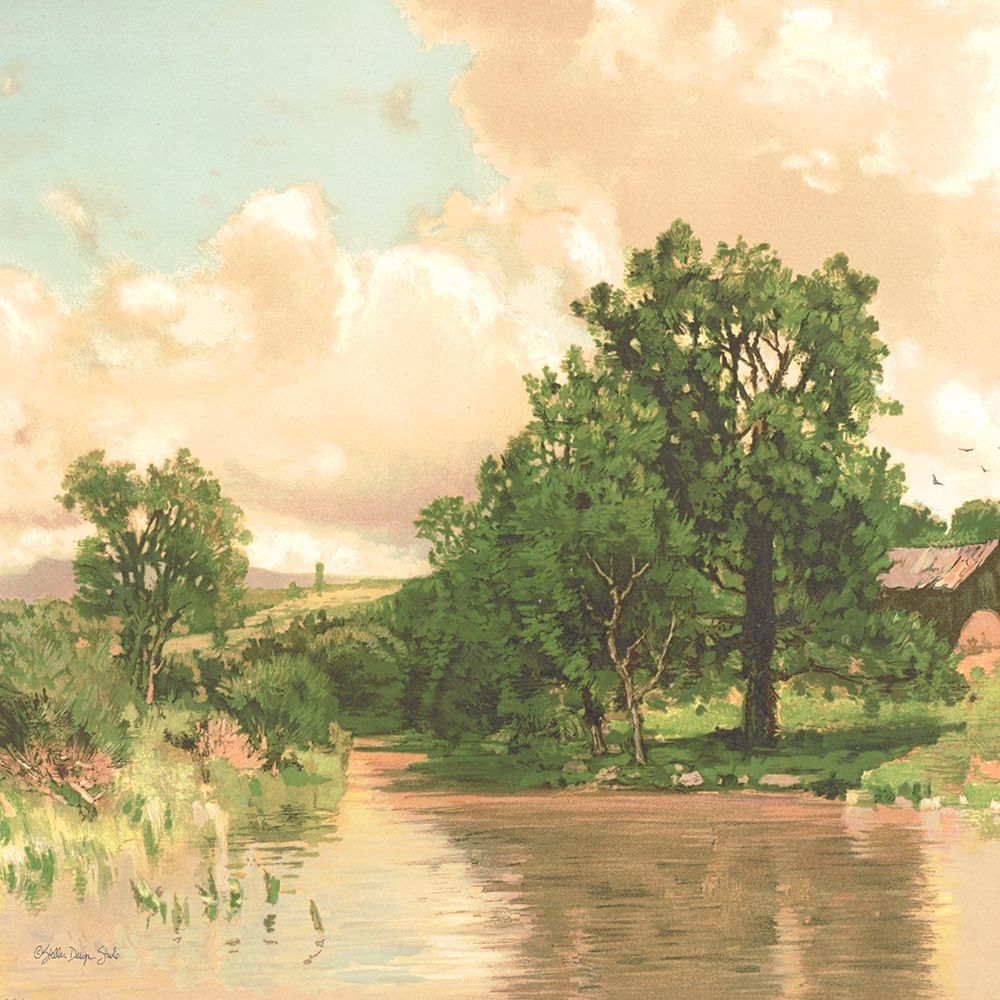Country Pond 2 art print by Stellar Design Studio for $57.95 CAD