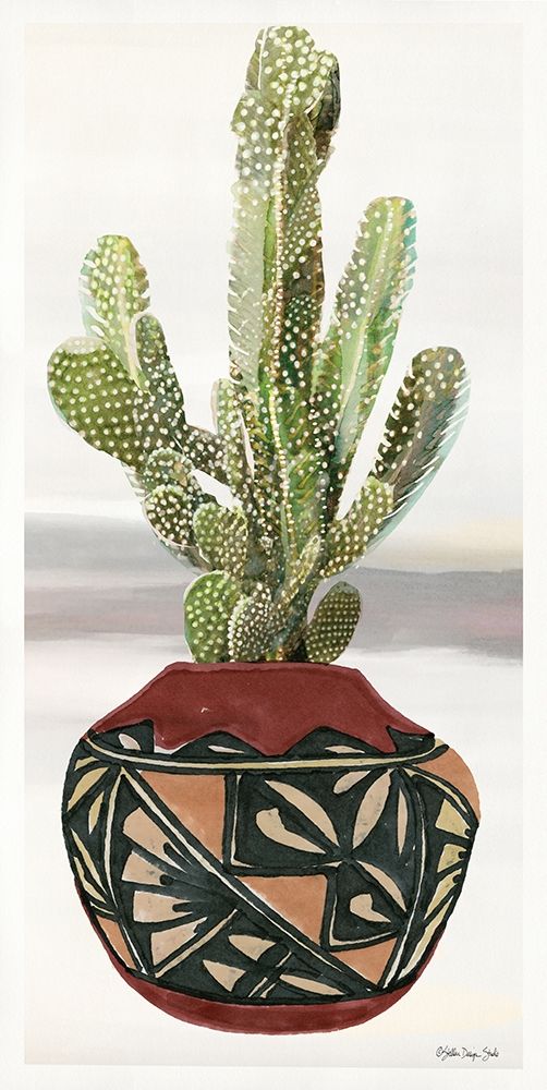 Cactus in Pot 2 art print by Stellar Design Studio for $57.95 CAD