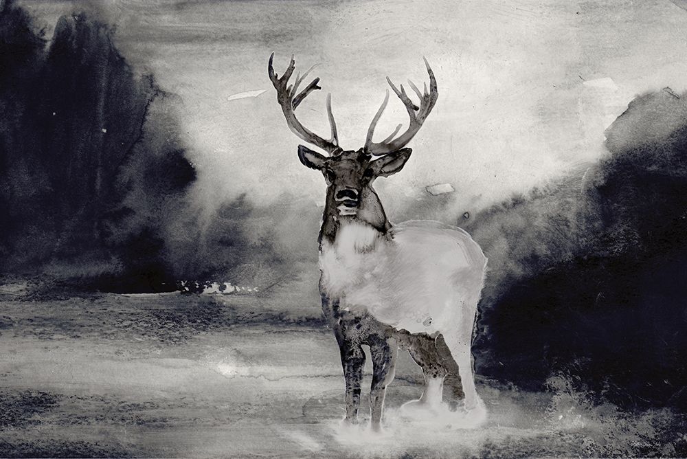 Bull in Forest 1 art print by Stellar Design Studio for $57.95 CAD