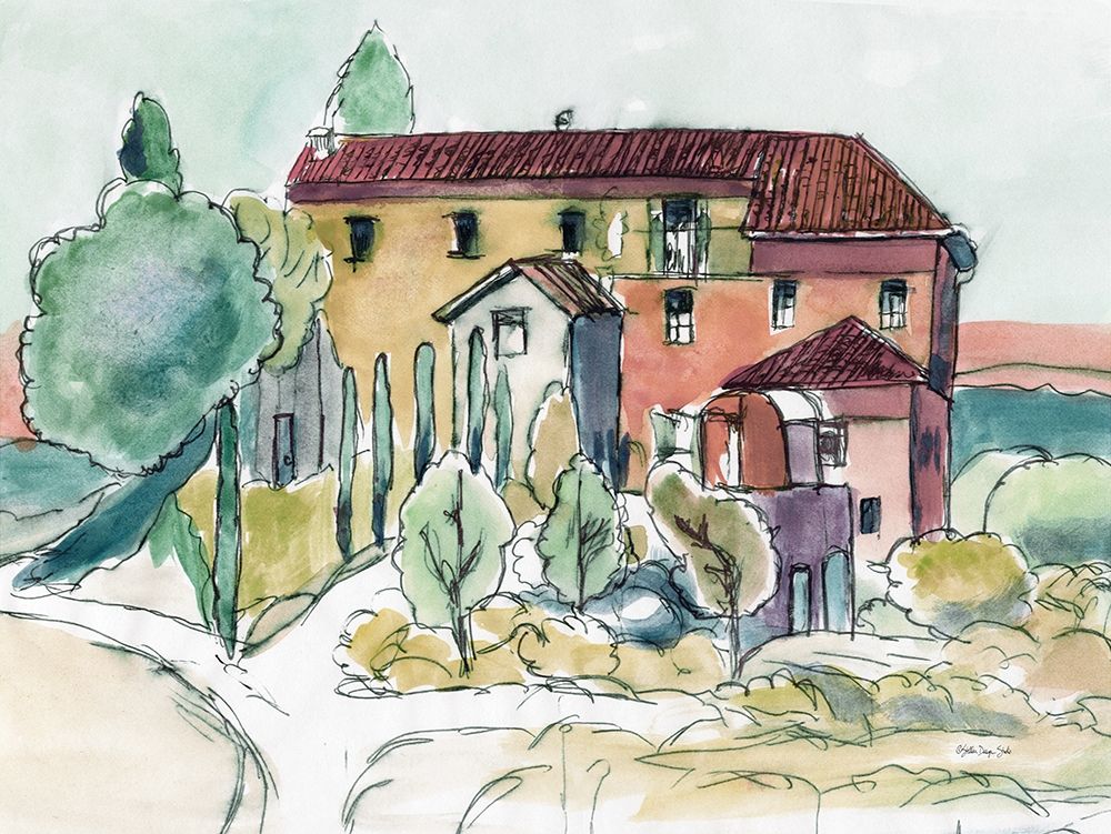 Tuscan Farmhouse art print by Stellar Design Studio for $57.95 CAD