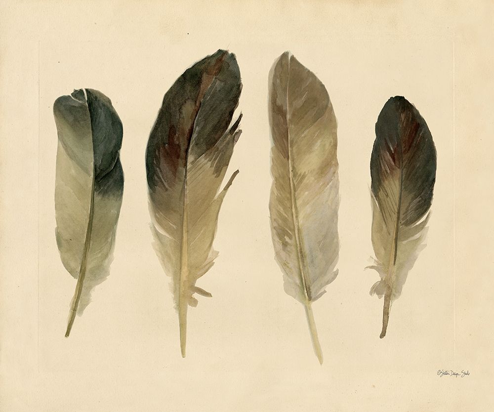 Four Feathers art print by Stellar Design Studio for $57.95 CAD