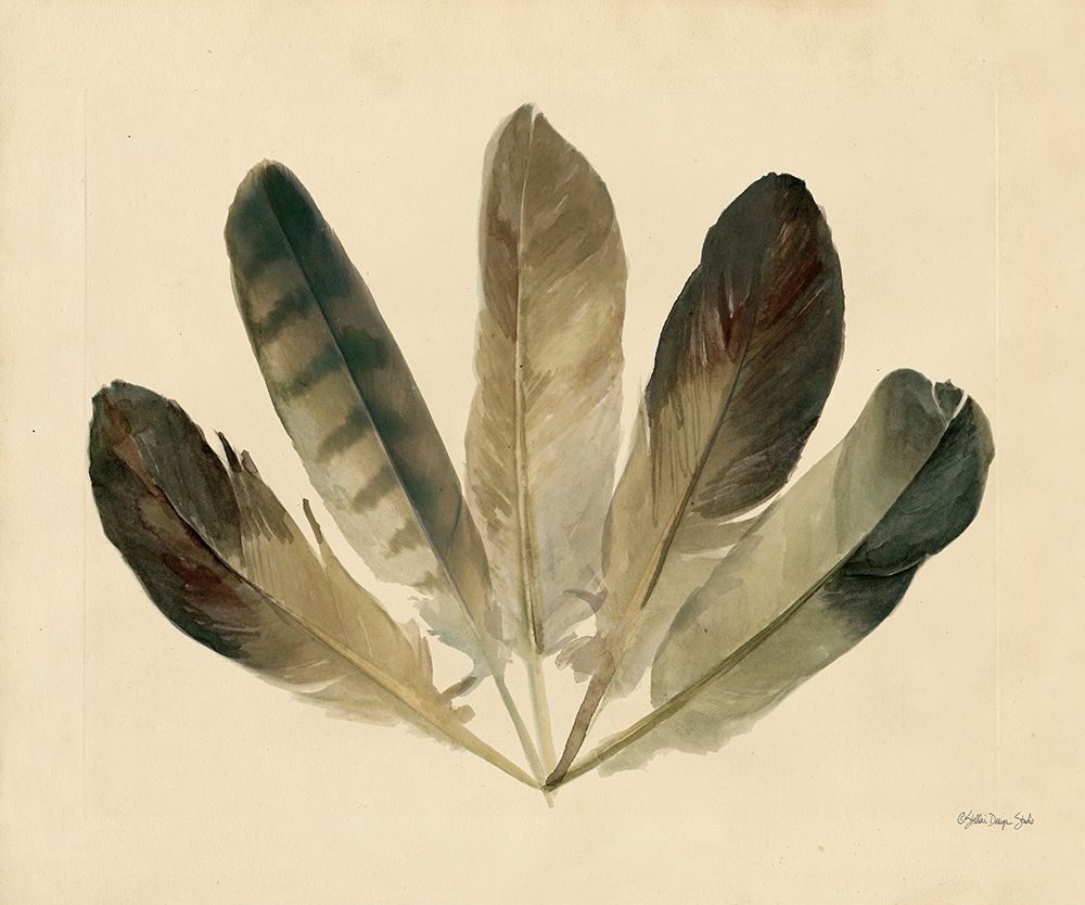 Five Feathers art print by Stellar Design Studio for $57.95 CAD