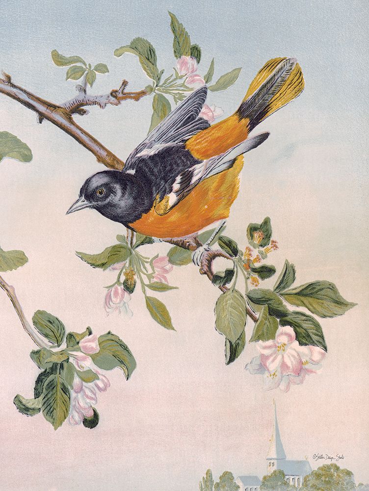 Spring Song Bird art print by Stellar Design Studio for $57.95 CAD