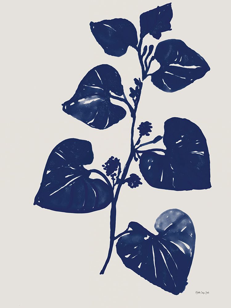 Indigo Botanical II art print by Stellar Design Studio for $57.95 CAD