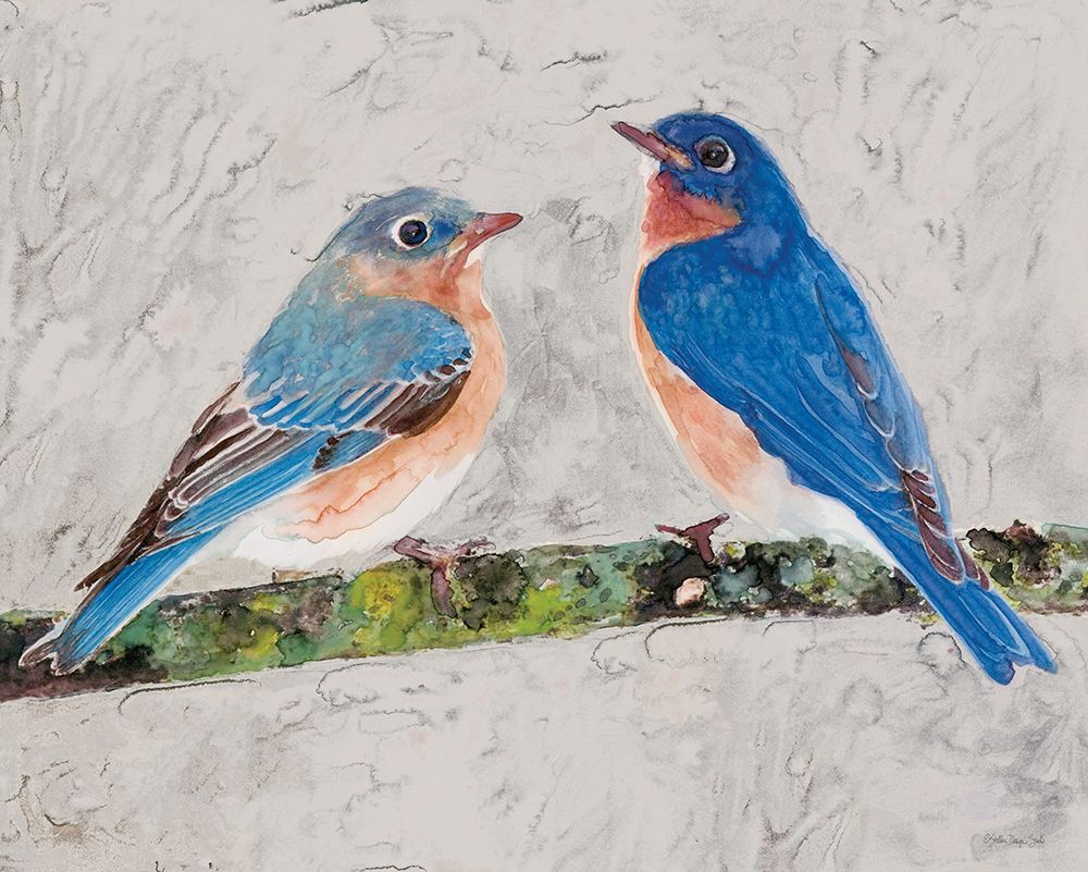 Eastern Bluebirds 2 art print by Stellar Design Studio for $57.95 CAD