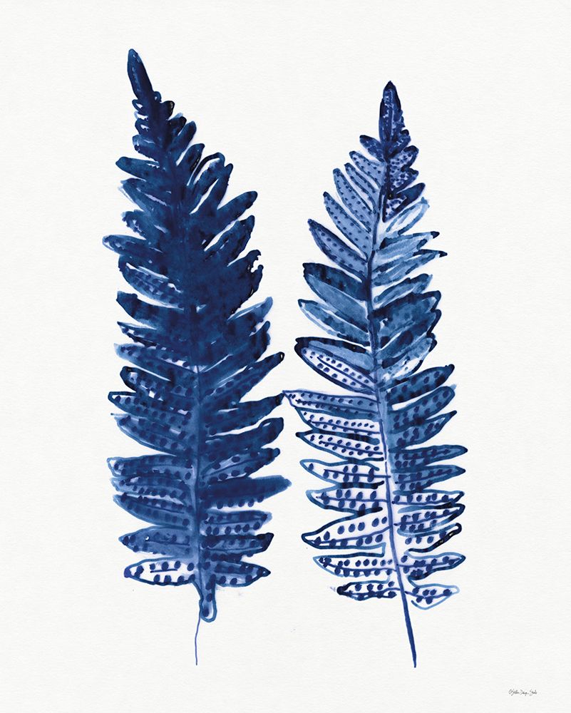 Nature in Indigo 1 art print by Stellar Design Studio for $57.95 CAD