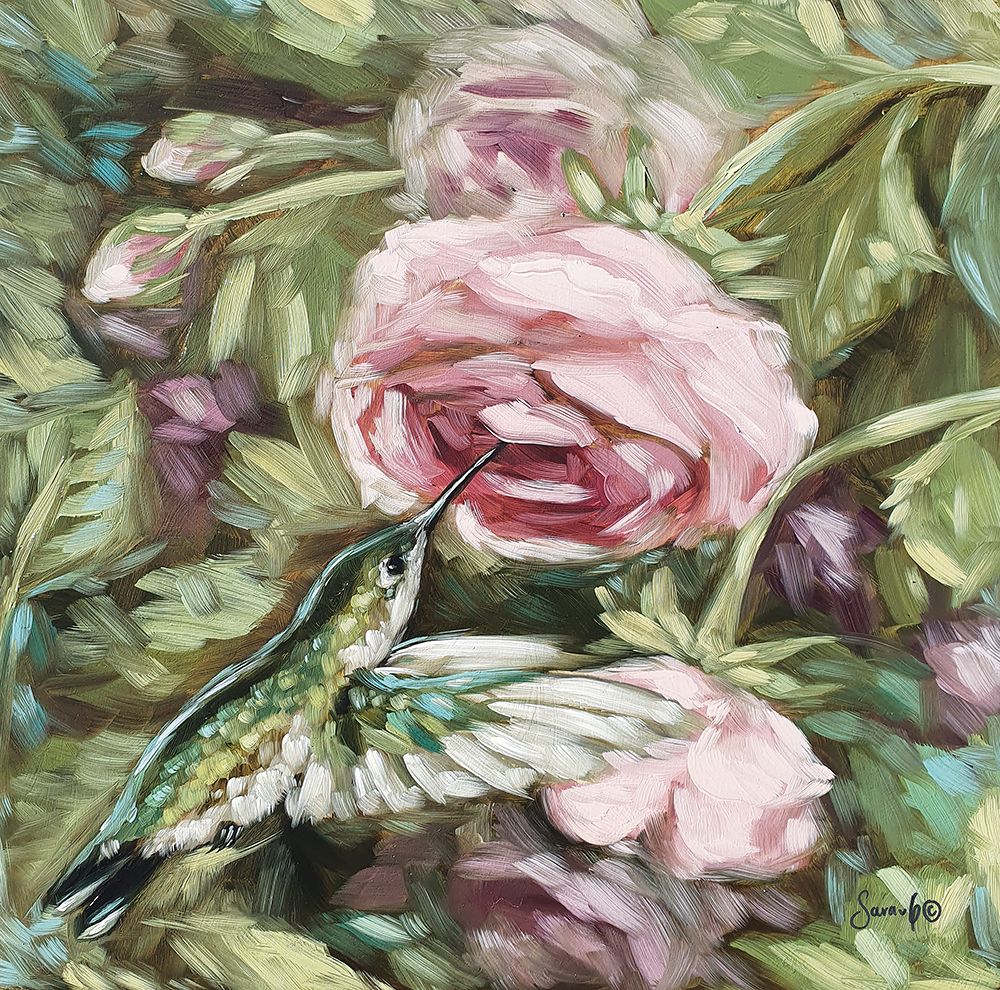 A Visit to the Garden art print by Sara G. Designs for $57.95 CAD