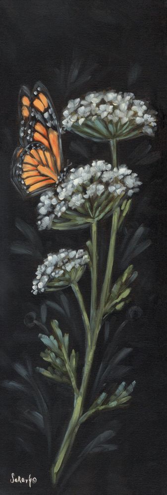 Noir Botanical I art print by Sara G. Designs for $57.95 CAD