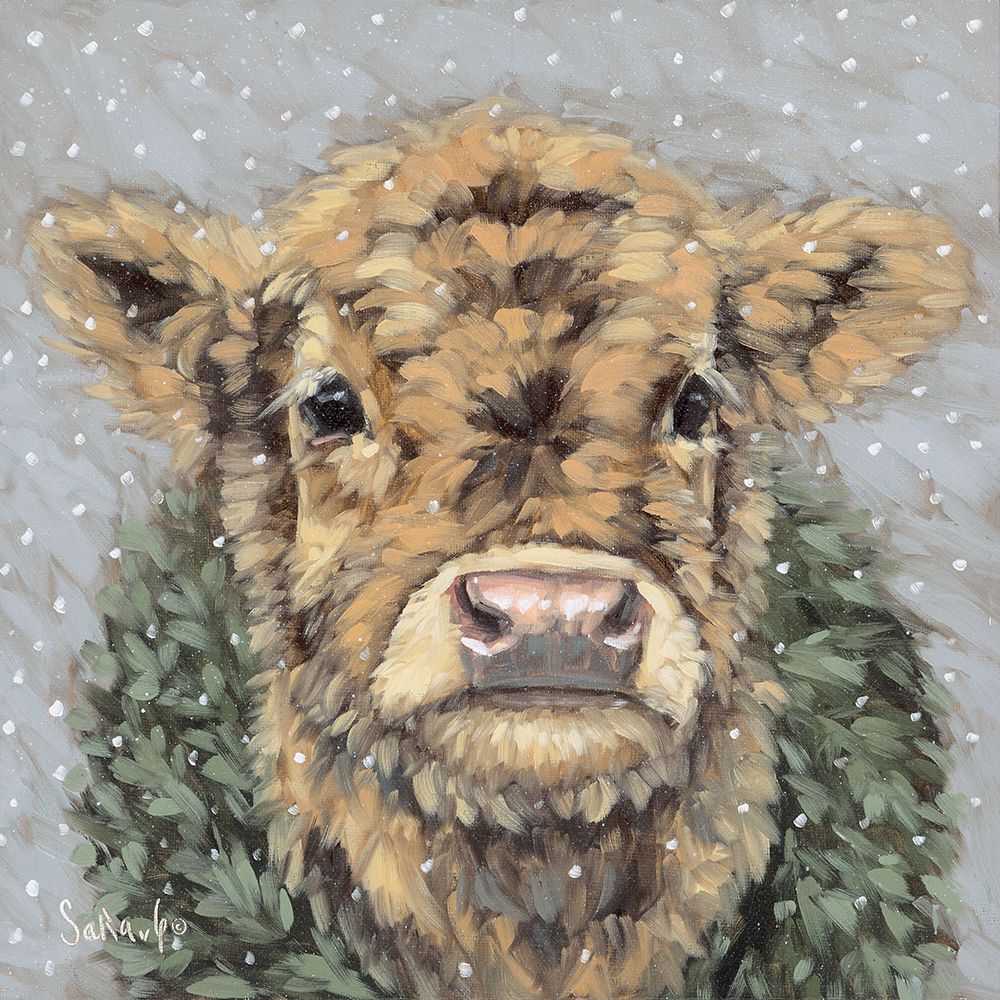 Snowy Day at the Farm 1 art print by Sara G. Designs for $57.95 CAD