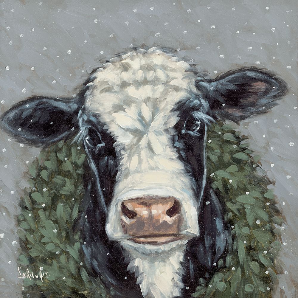Snowy Day at the Farm 2 art print by Sara G. Designs for $57.95 CAD