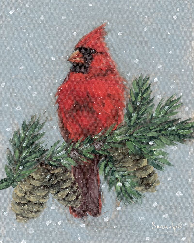 Scarlet Frost art print by Sara G. Designs for $57.95 CAD