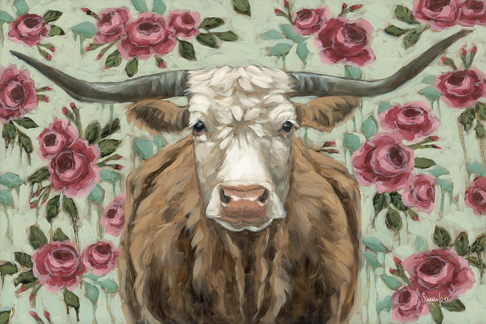 Dripping in Roses art print by Sara G. Designs for $57.95 CAD