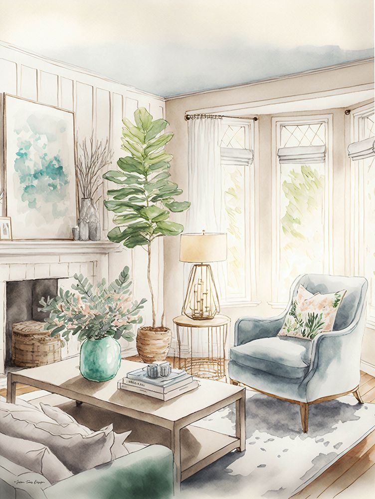 Serene Sanctuary art print by Seven Trees Design for $57.95 CAD