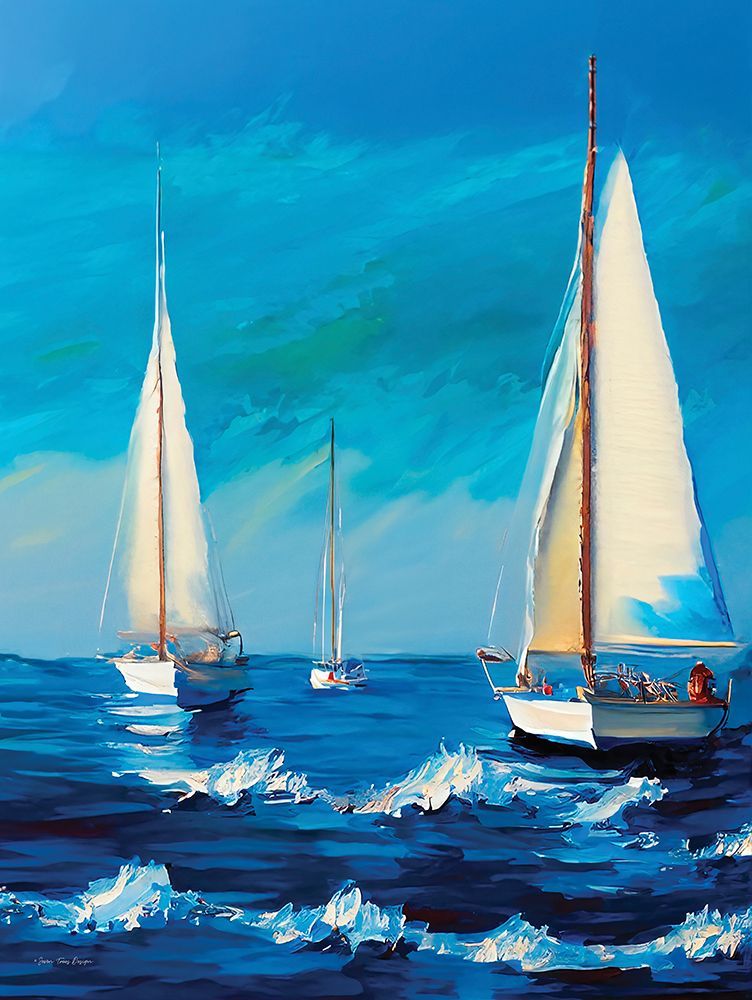 Sailing the Day Away art print by Seven Trees Design for $57.95 CAD