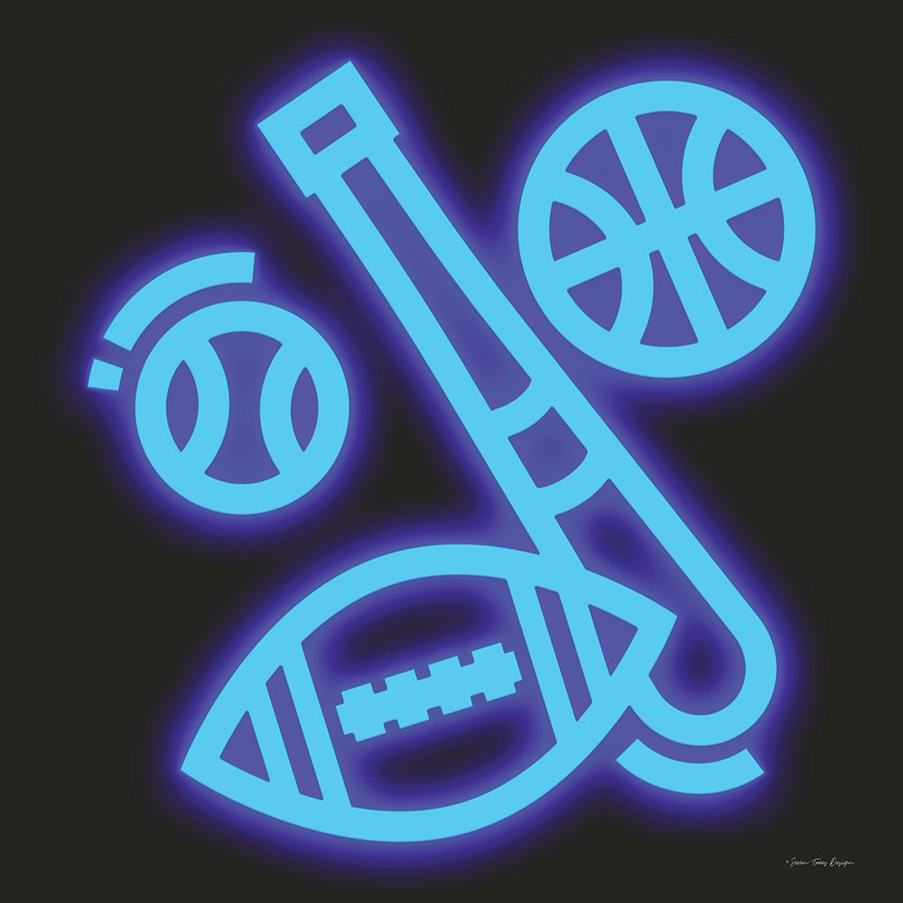 Neon Sports art print by Seven Trees Design for $57.95 CAD