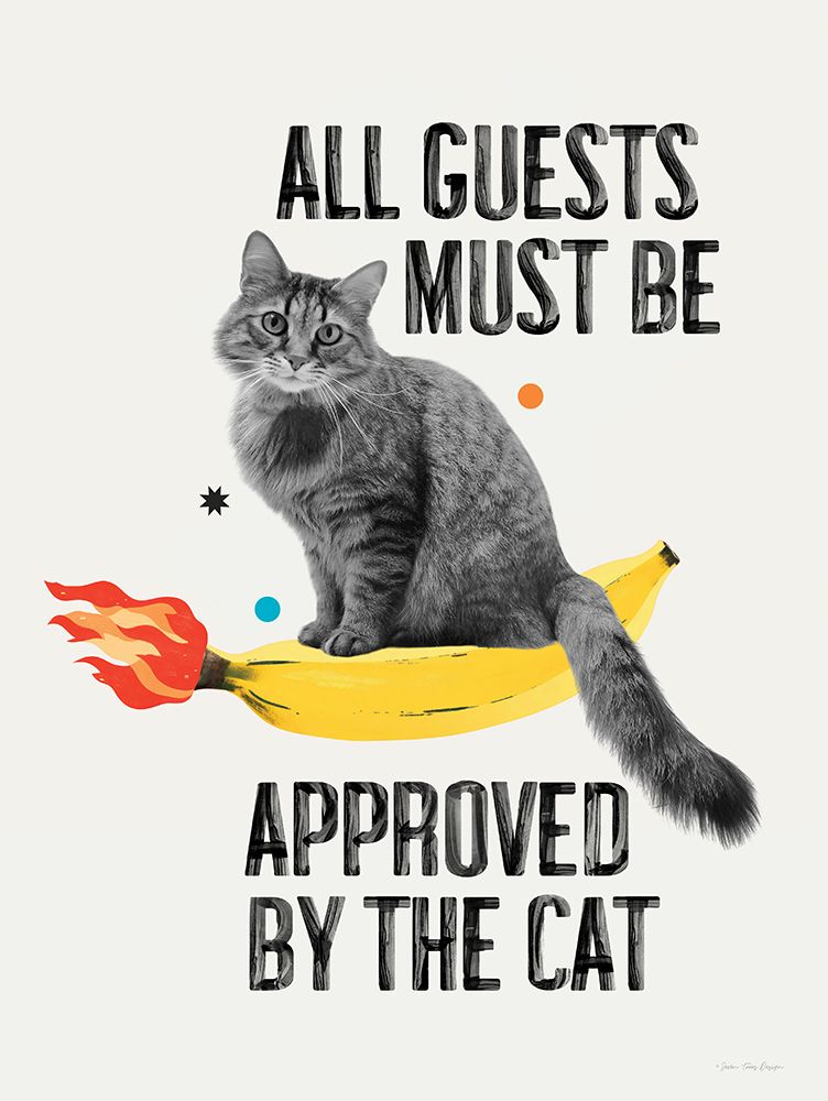 Approved by the Cat art print by Seven Trees Design for $57.95 CAD