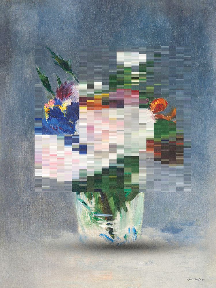 Disrupted Floral art print by Seven Trees Design for $57.95 CAD