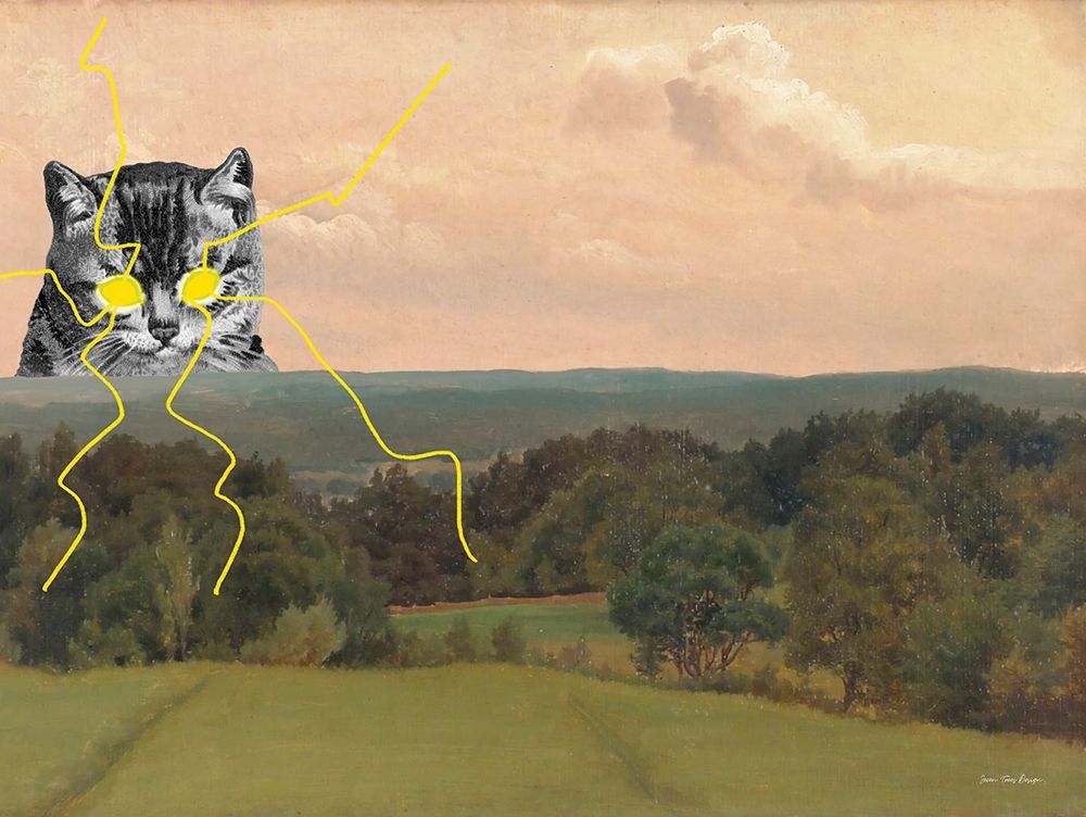 Cybernetic Kitty art print by Seven Trees Design for $57.95 CAD