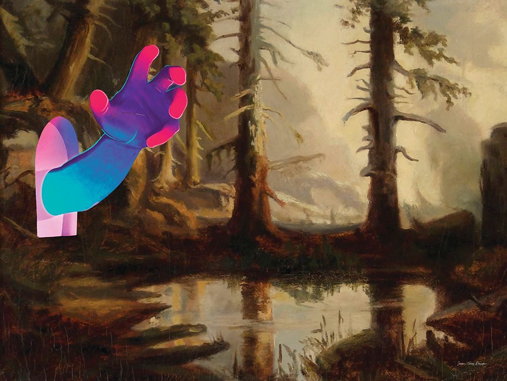 Glitched Wilderness art print by Seven Trees Design for $57.95 CAD