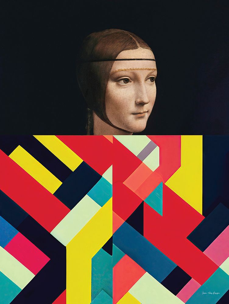 Reimagined Da Vinci art print by Seven Trees Design for $57.95 CAD